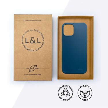 Biodegradable iPhone 12 / 12 Pro Case - Deep Blue - Loam & Lore